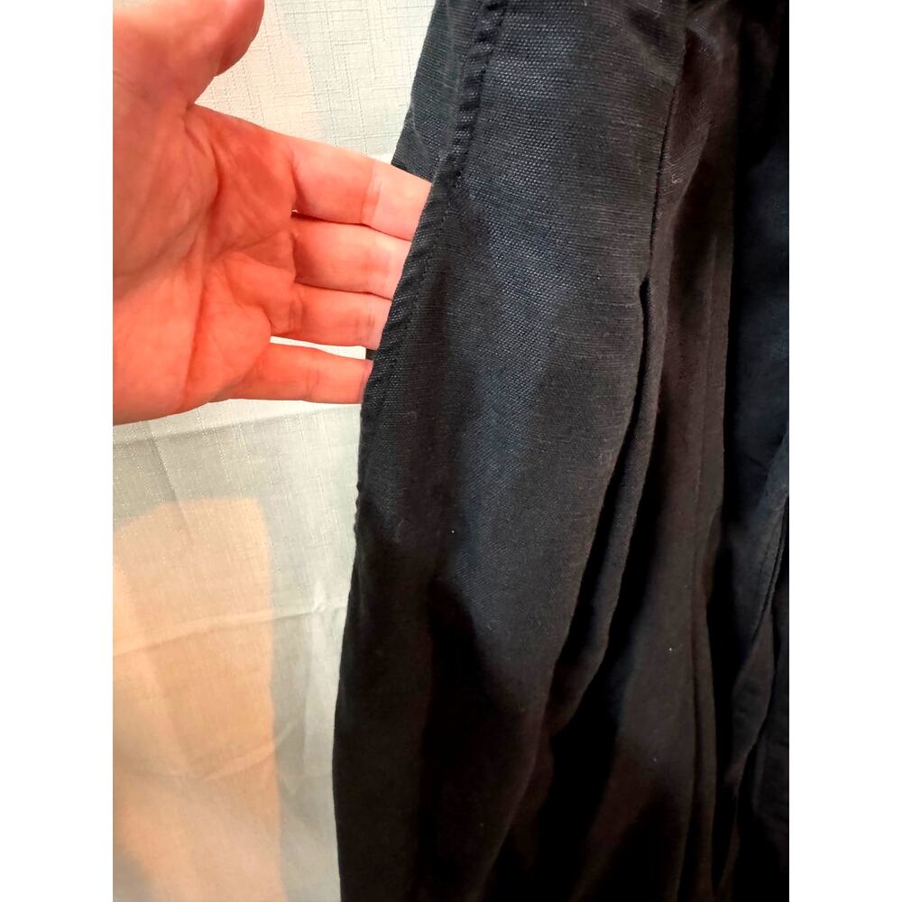 Aritzia Wilfred Brax Linen Jumpsuit Black Size 8 Capsule Minimal Classic Modern - Picture 5 of 16